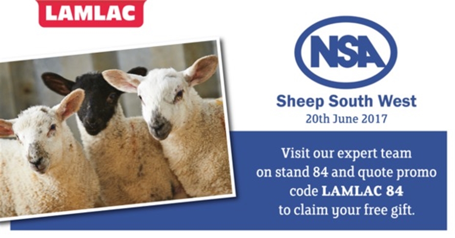 Visit us at NSA Sheep South West for your free gift